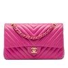Chanel Medium Classic Chevron Lambskin Double Flap Secondhand