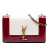 Secondhand Saint Laurent Small Bicolor Lambskin and Patent Monogram Kate Chain Shoulder Bag