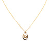 Secondhand Dior Gold Plated CD Logo Pendant Necklace