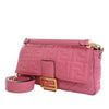 Fendi Large Zucca Embossed Leather Baguette Satchel Secondhand