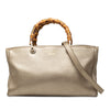 Gucci Medium Calfskin Bamboo Shopper Satchel Secondhand