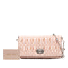 Miu Miu Matelasse Satin Crystal Chain Satchel Secondhand