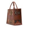 Dior Large Studded Embroidered Leather Floral Book Tote Secondhand