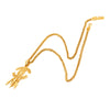 Chanel CC Gold-Plated Filigree Fringe Pendant Necklace Secondhand