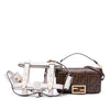 Fendi Mini Zucca Glazed Fabric Cage Baguette Satchel Secondhand