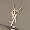 Saint Laurent Medium Croc Embossed Leather Monogram Kate Tassel Crossbody Secondhand