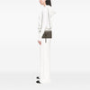 Saint Laurent Medium Croc Embossed Leather Monogram Kate Tassel Crossbody Secondhand