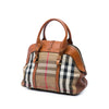 Burberry Medium House Check Canvas and Leather Milverton Satchel Secondhand