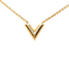 Louis Vuitton Gold Plated Essential V Necklace Secondhand