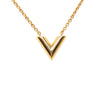Louis Vuitton Gold Plated Essential V Necklace Secondhand