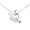 Dior Brass I Love Dior Pendant Necklace Secondhand