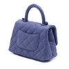 Chanel Extra Mini Quilted Caviar Incognito Coco Top Handle Bag Secondhand