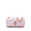 Saint Laurent Medium Silk Carre Rive Gauche Print Patchwork Jamie Shoulder Bag Secondhand