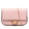 Fendi Nano Grained Leather Baguette Charm Crossbody Secondhand