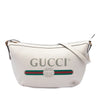 Gucci Grained Calfskin Logo Half Moon Crossbody Secondhand