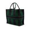 Dior Large Embroidered Canvas Checkered Book Tote Secondhand