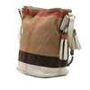 Burberry Mini Mega Check Canvas Ashby Tassel Bucket Bag Secondhand