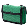 Bottega Veneta Bicolor Nappa Intrecciato Double Flap Shoulder Bag Secondhand