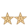 Chanel CC Gold Plated Enamel Star Clip On Earrings Secondhand