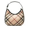 Burberry Small Supernova Check Coated Canvas Barton Hobo Secondhand