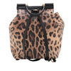 Dolce & Gabbana Leopard Print Leather Dauphine Miss Sicily Backpack Secondhand