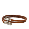Hermès Leather Tournis Tresse Bracelet Secondhand