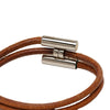 Hermès Leather Tournis Tresse Bracelet Secondhand