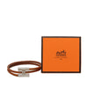 Hermès Leather Tournis Tresse Bracelet Secondhand