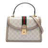 Gucci Small GG Canvas Web Ophidia Top Handle Flap Secondhand