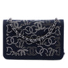 Chanel Paris Shanghai Crystal Embellished Canvas Wallet On Chain Secondhand