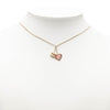 Chanel CC Gold Plated Laquered Heart Pendant Necklace Secondhand