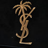 Saint Laurent Small Suede Palm Tree Classic Monogram Kate Crossbody Secondhand