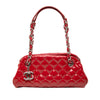 Chanel Small Quilted Patent Just Mademoiselle Bowling Bag Secondhand