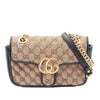 Gucci Small GG Marmont Matelasse Diagonal GG Canvas and Leather Shoulder Bag Secondhand