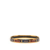 Hermès Narrow Belt Print Enamel Bangle 62 Secondhand