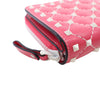 Valentino Quilted Lambskin Rockstud Zip Around Compact Wallet Secondhand