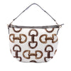 Gucci Printed Canvas Horsebit Hobo Secondhand