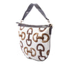 Gucci Printed Canvas Horsebit Hobo Secondhand