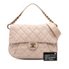 Chanel Medium Quilted Caviar Coco Pleats Messenger Flap Secondhand