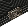Chanel Medium Chevron Wrinkled Lambskin Boy Flap Secondhand
