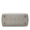 Dior Medium Embroidered Canvas Cannage Lady D Lite Secondhand