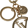 Louis Vuitton Gold Plated LV Circle Key Holder and Bag Charm Secondhand