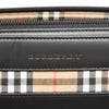 Burberry House Check Canvas Trimmed Leather Handbag Secondhand