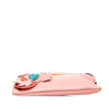 Miu Miu Lambskin Flower Applique Clutch with Strap Secondhand