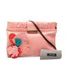 Miu Miu Lambskin Flower Applique Clutch with Strap Secondhand