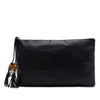 Gucci Calfskin Bamboo Tassel Clutch Secondhand