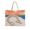 Secondhand Hermès Toile Escale a la Plage Beach Bag