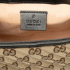 Gucci Mini GG Marmont Matelasse Diagonal GG Canvas and Calfskin Top Handle Bag Secondhand