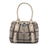 Secondhand Burberry Small Smoke Check Coated Canvas Northfield Satchel
