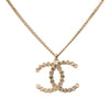 Chanel CC Brass and Strass Pendant Necklace Secondhand